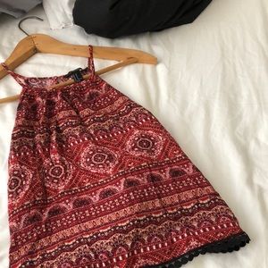 Forever 21 Red Patterned Tank